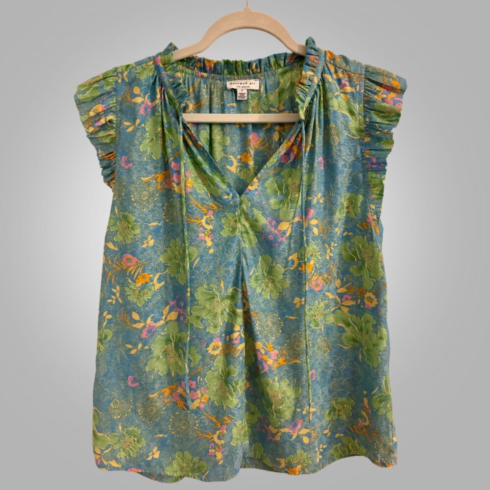 Current Air floral short-sleeve blouse - Picture 2 of 2